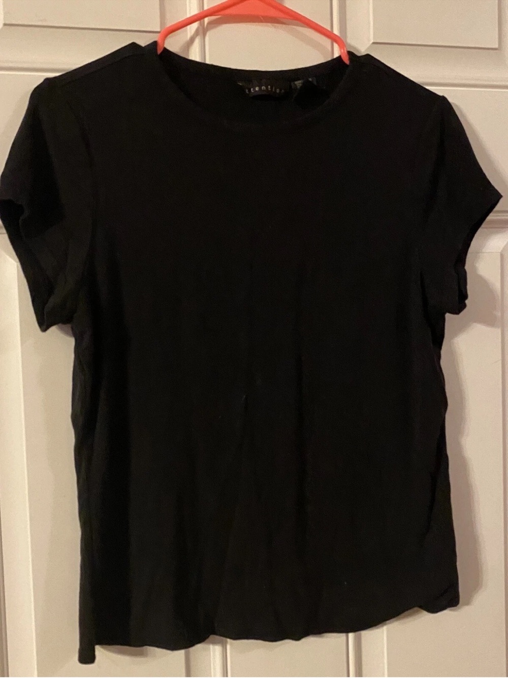 Attention Size Large Black Top Womens